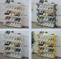Scarpiera a 5 Ripiani in Legno – Organizzatore Salvaspazio per Scarpe, Stivali e Accessori- col. bianco