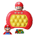 Controller sensoriale Push it rosso con pulsanti e superficie a bolle gialle