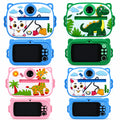 Mini fotocamera educativa con stampa istantanea, set blu, verde e rosa