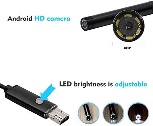 Endoscopio wireless con sonda da 8 mm e luminosità LED regolabile