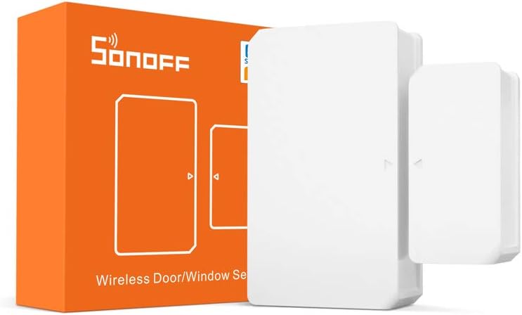 Sensore apertura porta/finestra SONOFF ZigBee bianco con parte magnetica
