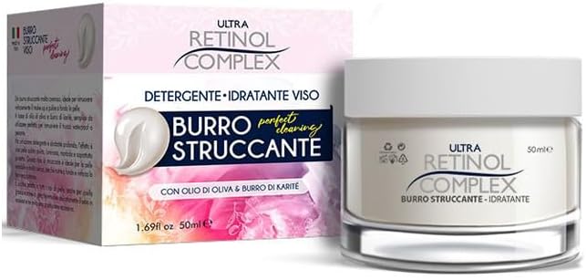 Burro Struccante con Olio di Oliva e Burro di Karitè – Rimozione Delicata del Trucco – 50 ml