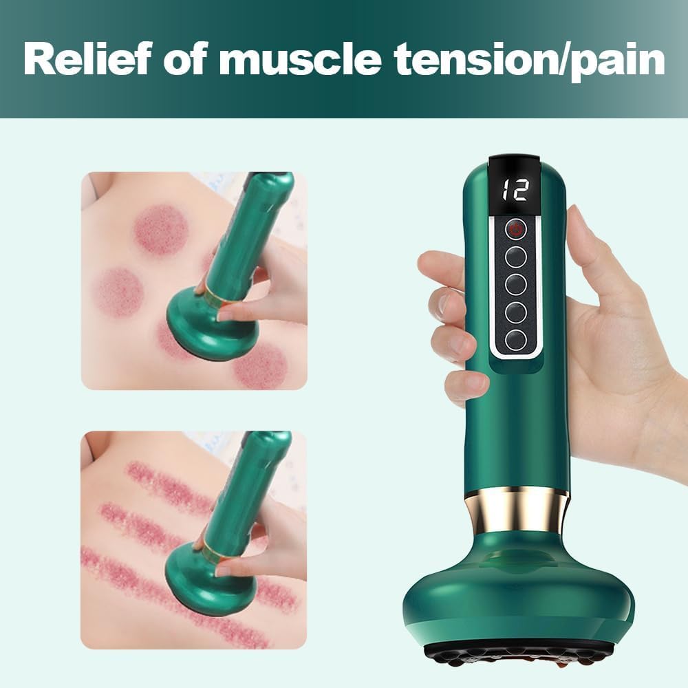 Massaggiatore Anticellulite Elettrico Professionale con Coppettazione a Vuoto, Vibrazione e Infrarossi – Per Gambe, Addome, Glutei