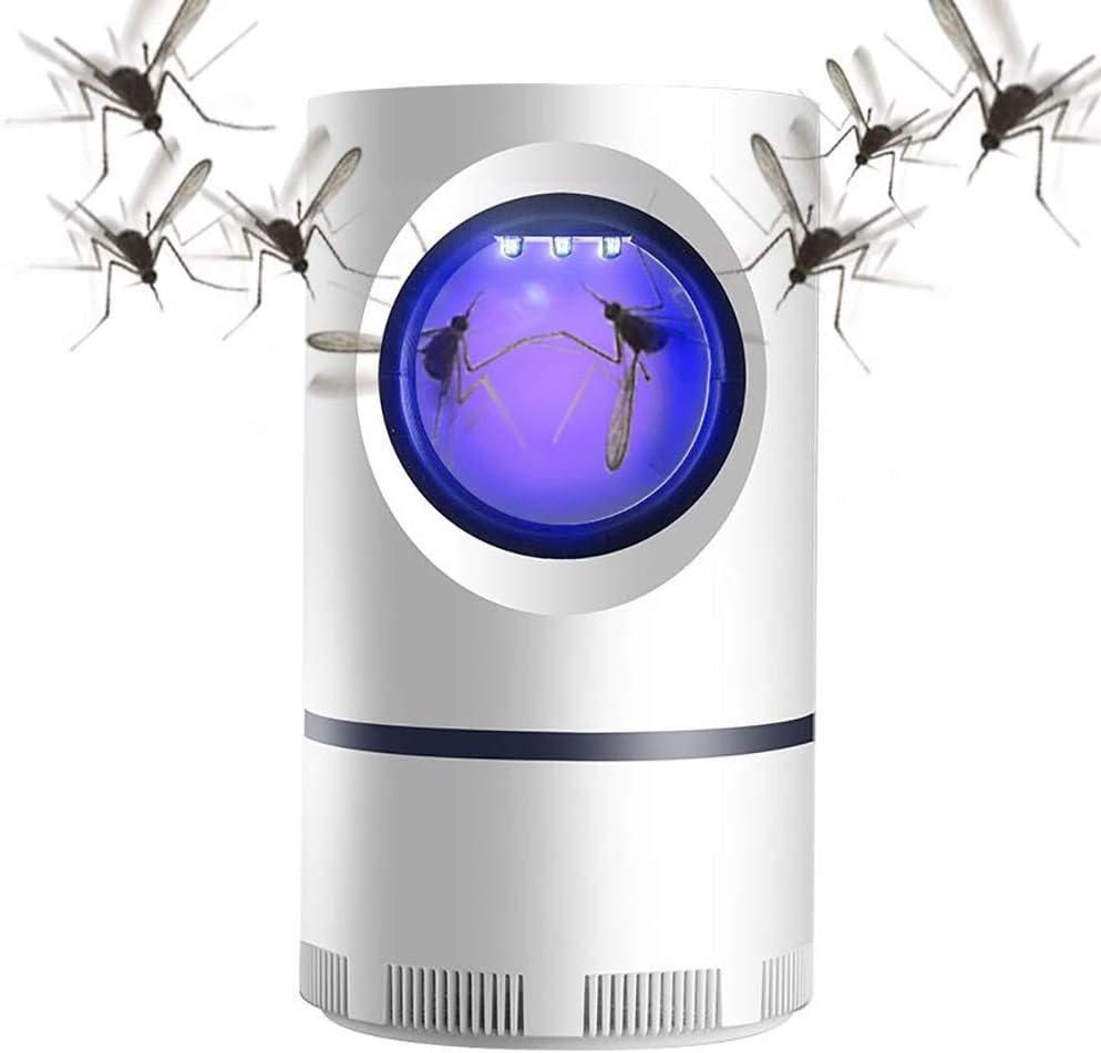 Lampada Antizanzare UV con Aspirazione Silenziosa – Trappola Elettronica USB per Interni