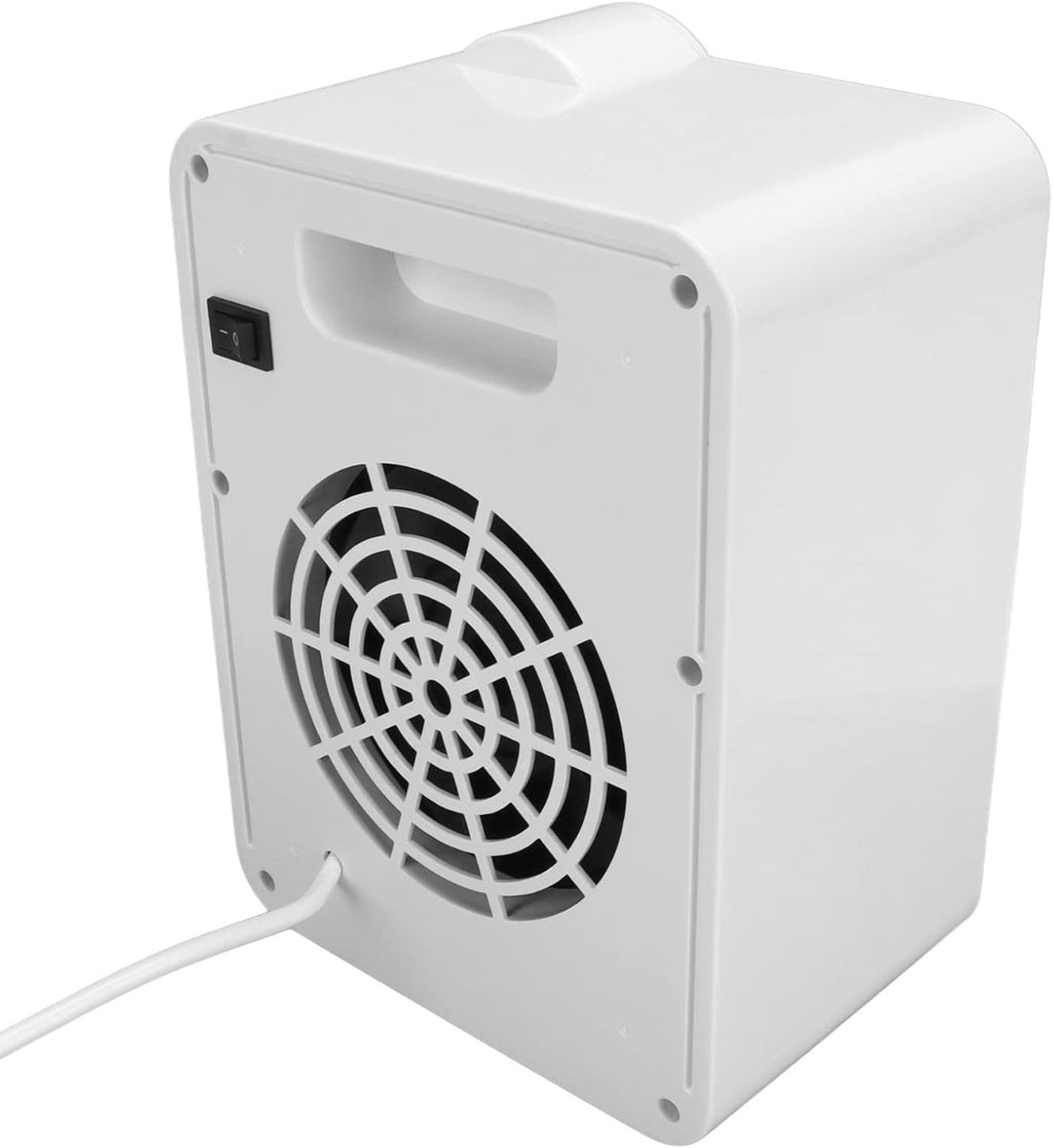 Riscaldatore per cuccia animali domestici bianco con griglia del ventilatore