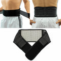 Cintura lombare sportiva nera elastica con supporto e fascia regolabile