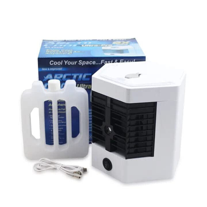 Mini condizionatore portatile Arctic Air Ultra-Pro bianco con accessori e tanica