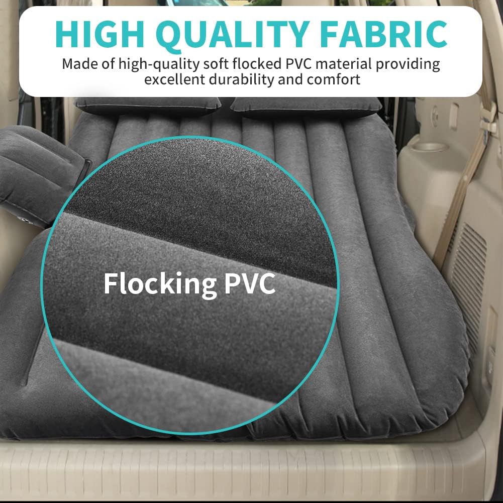 Letto Gonfiabile per Auto con Pompa Integrata, Ideale per Viaggi, Campeggio e Relax in Auto