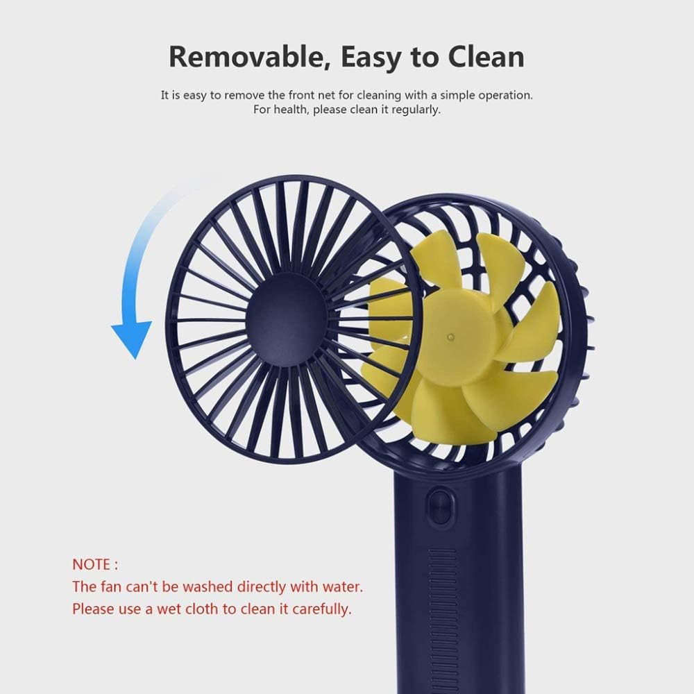 Ventilatore portatile 2000mah usb da tavolo ricaricabile con supporto per telefono cellulare