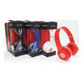 Cuffie dinamiche pieghevoli HZ-100 con jack 3,5 mm, rosse e confezione