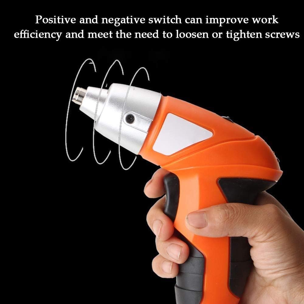 Trapano avvitatore wireless arancione e nero con punta svitante