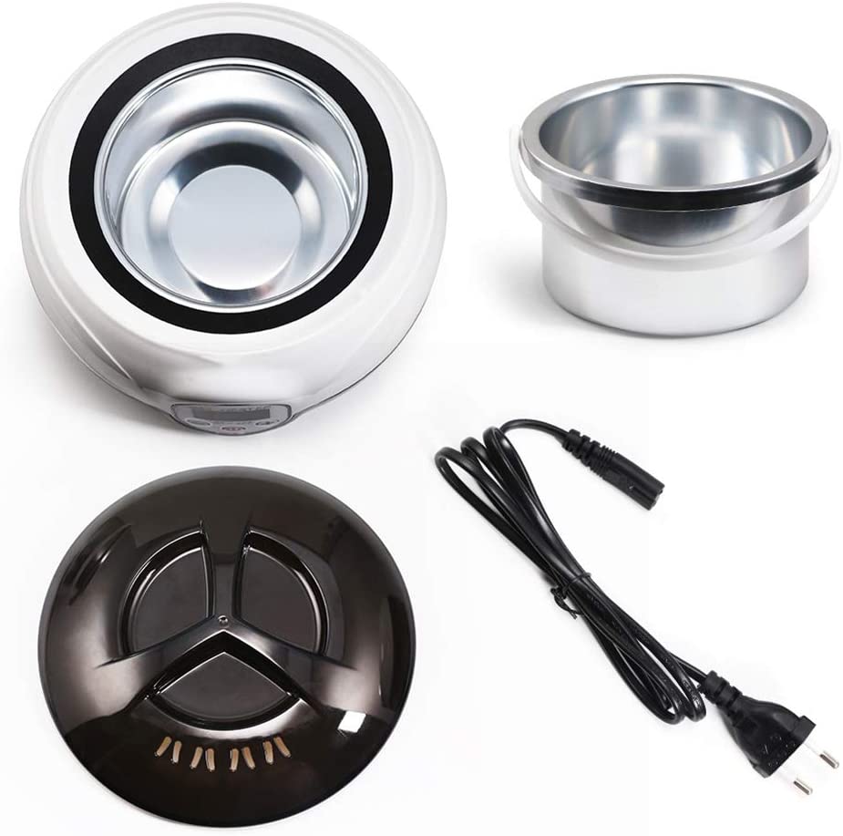 Scaldacera digitale con pentola inox e cavo di alimentazione, coperchio e base