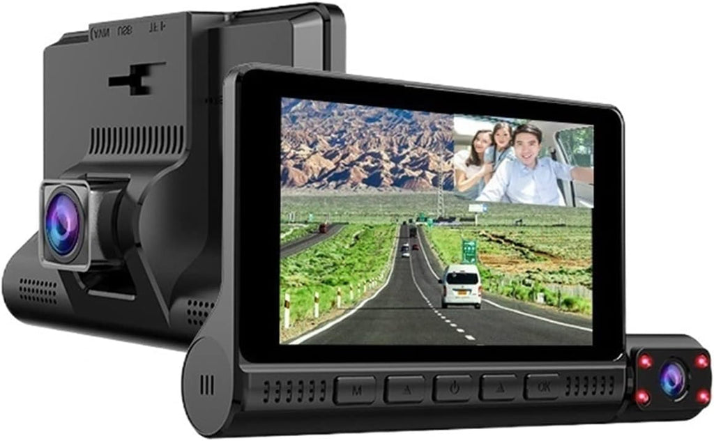 Videoregistratore per auto con schermo touch e unità telecamera a specchio