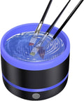 Macchina per la pulizia dei pennelli elettrica con vasca blu e base nera