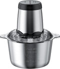 Tritatutto elettrico in acciaio inox con coperchio nero e ciotola da 3 L