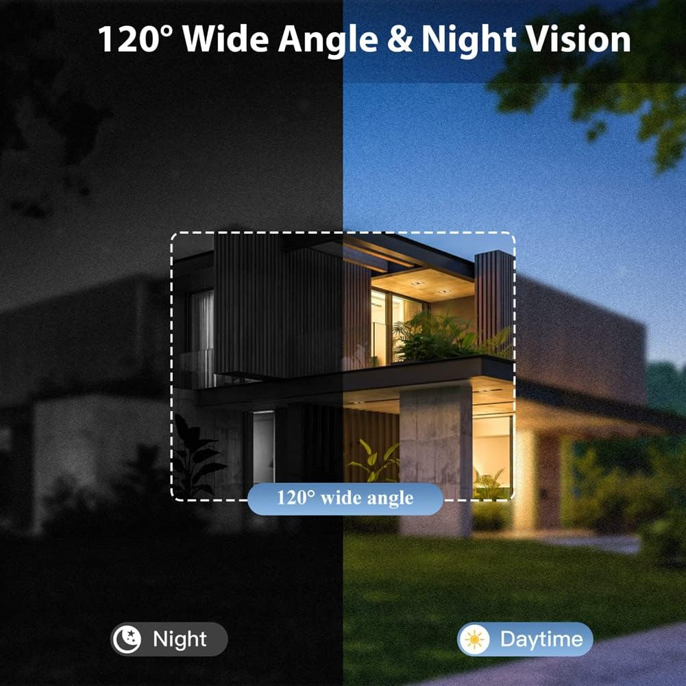 Campanello Video WiFi Wireless 480P con Sensore PIR e App