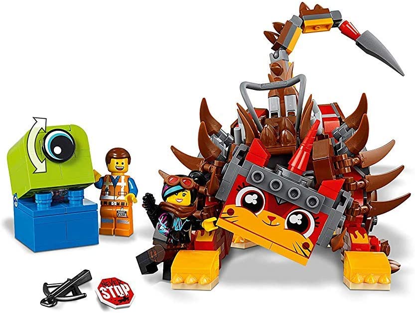 Personaggi e robot LEGO Movie 2: robot rosso con artigli e minifigure