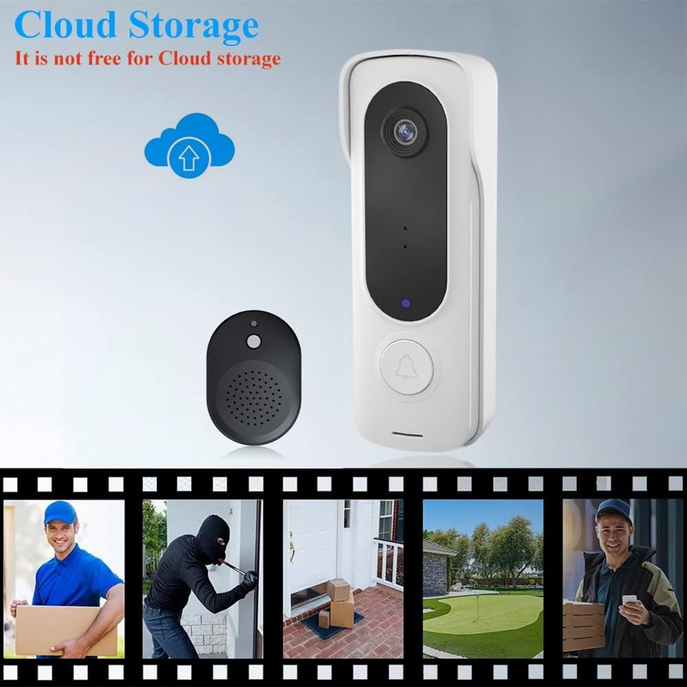 Campanello Video WiFi Wireless 480P con Sensore PIR e App