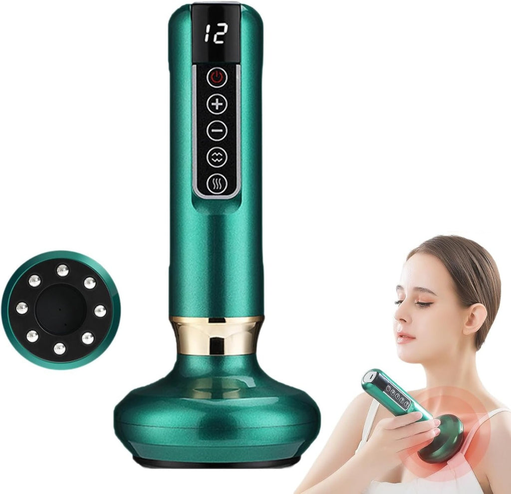 Massaggiatore Anticellulite Elettrico Professionale con Coppettazione a Vuoto, Vibrazione e Infrarossi – Per Gambe, Addome, Glutei