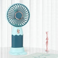 Ventola da Viaggio con Supporto per Telefono – Mini Ventilatore da Scrivania Portatile, Compatto, Rinfrescante per Casa e Ufficio