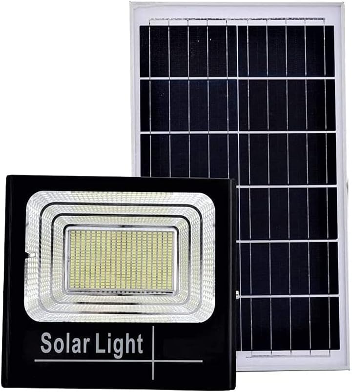 Faro LED solare da esterno con unità luminosa e pannello solare