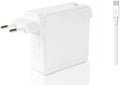 Caricatore USB-C portatile bianco con spina e alimentatore 61W
