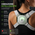 Correttore Posturale Intelligente con Sensore a Vibrazione – Supporto Schiena, Collo e Spalle Regolabile USB