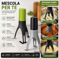 Mescolatore Elettrico Automatico per Pentole Agitatore Cucina Gira Sugo Creme Salse