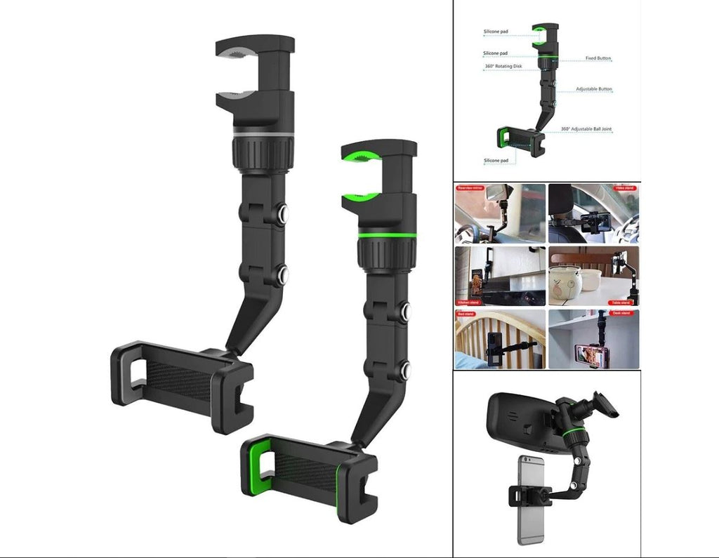 Supporto da auto specchietto retrovisore per cellulari navigatore smartphone