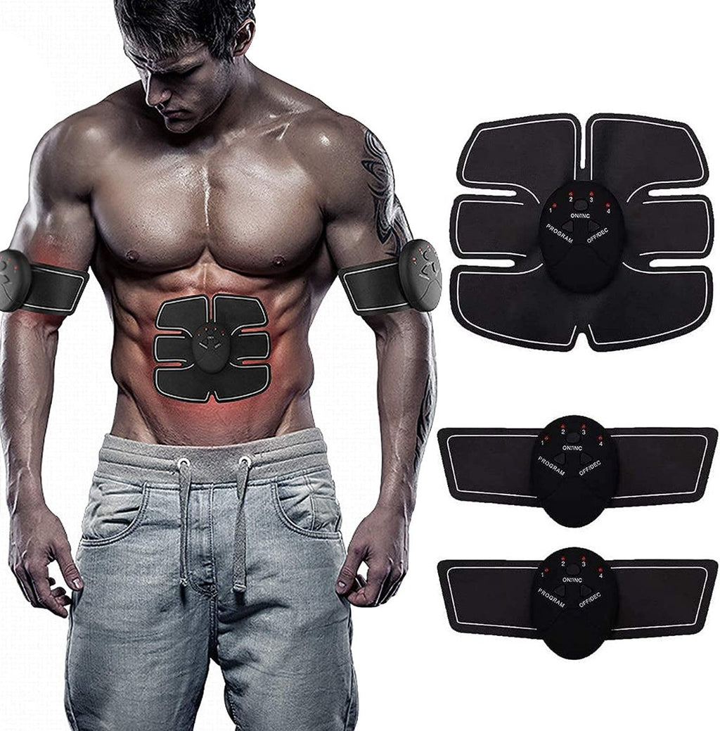 Stimolatore elettrico per addominali ems per la stimolazione muscolare con 6 modalità usb ricaricabile per addome braccia gambe