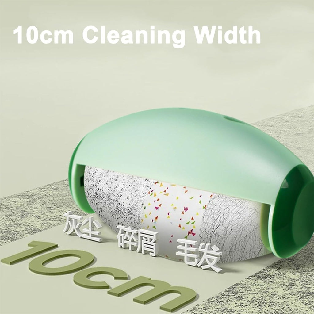 Rullo per pelucchi riutilizzabile corpo verde menta e rullo interno bianco