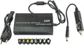 Alimentatore auto universale 150W con cavi e connettori DC, 12V-24V