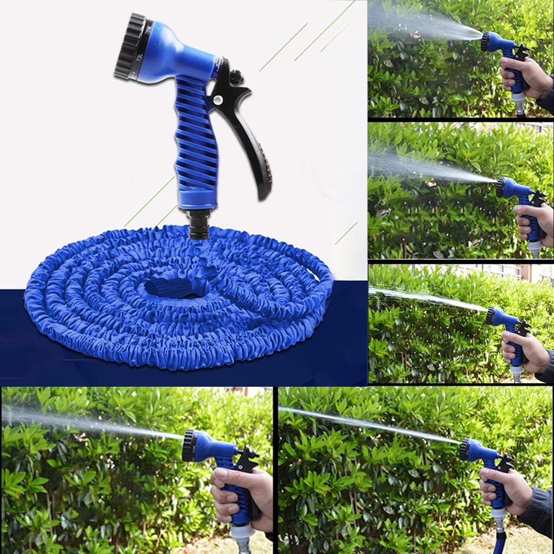Tubo Estensibile da Giardino 45 Metri con Pistola a 7 Getti – Leggero, Compatto e Multifunzione