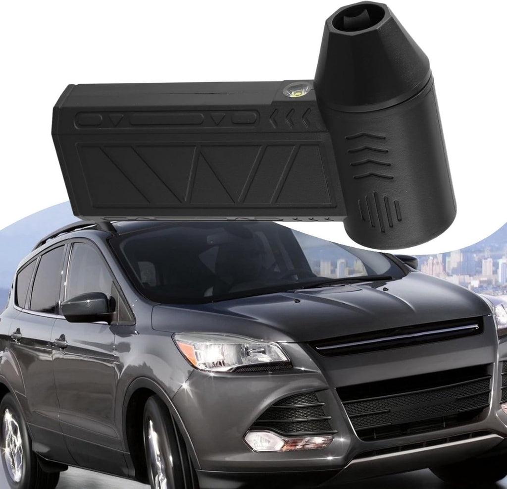 Mini ventilatore turbo jet nero con bocchetta removibile e spia luminosa