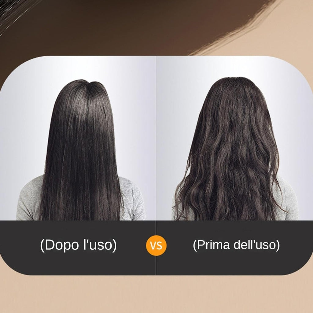 Capelli lisci dopo l’uso, confronto prima e dopo