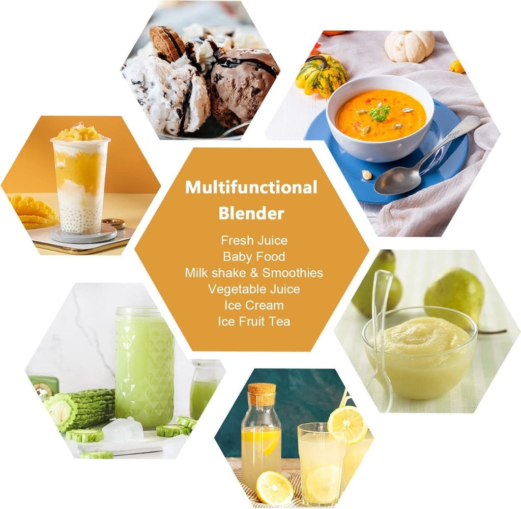 Mini frullatore elettrico portatile 300 ml, schema con idee ricette e bevande