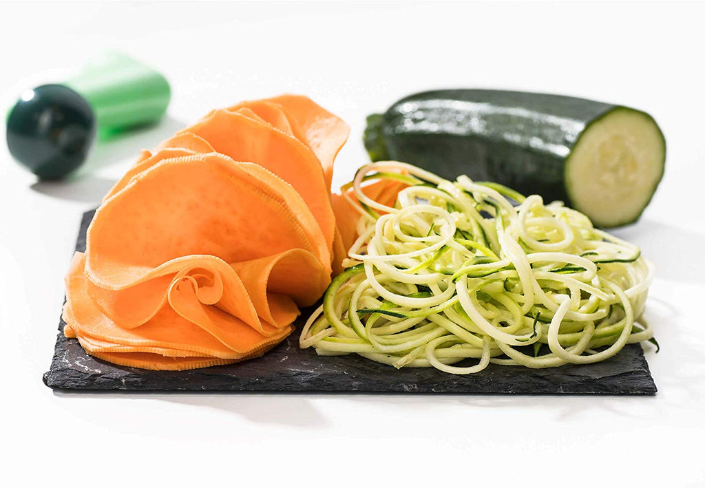 Affetta verdure a spirale Genius: verdure a spirale arancioni e verdi