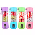 Bottiglia-mixer portatile ricaricabile USB, vetro e base, quattro colori