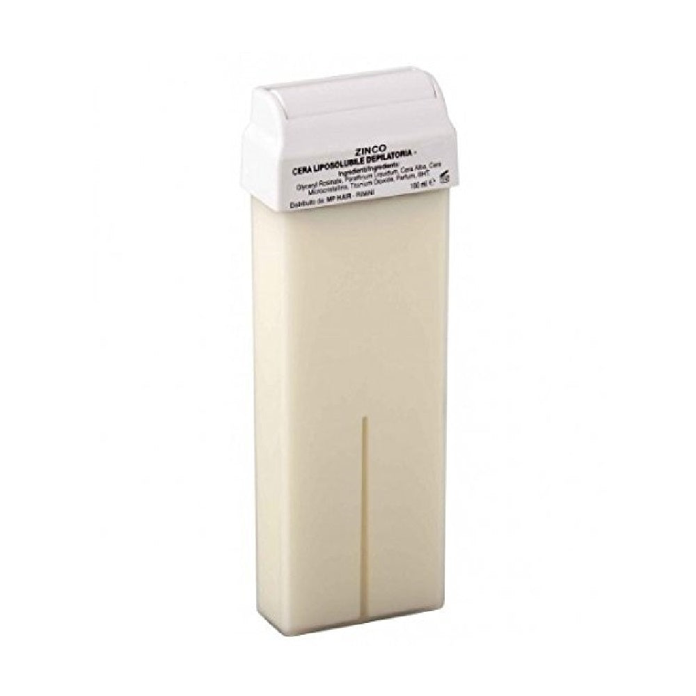 Cartuccia di cera depilatoria allo zinco con rullo, confezione da 100 ml