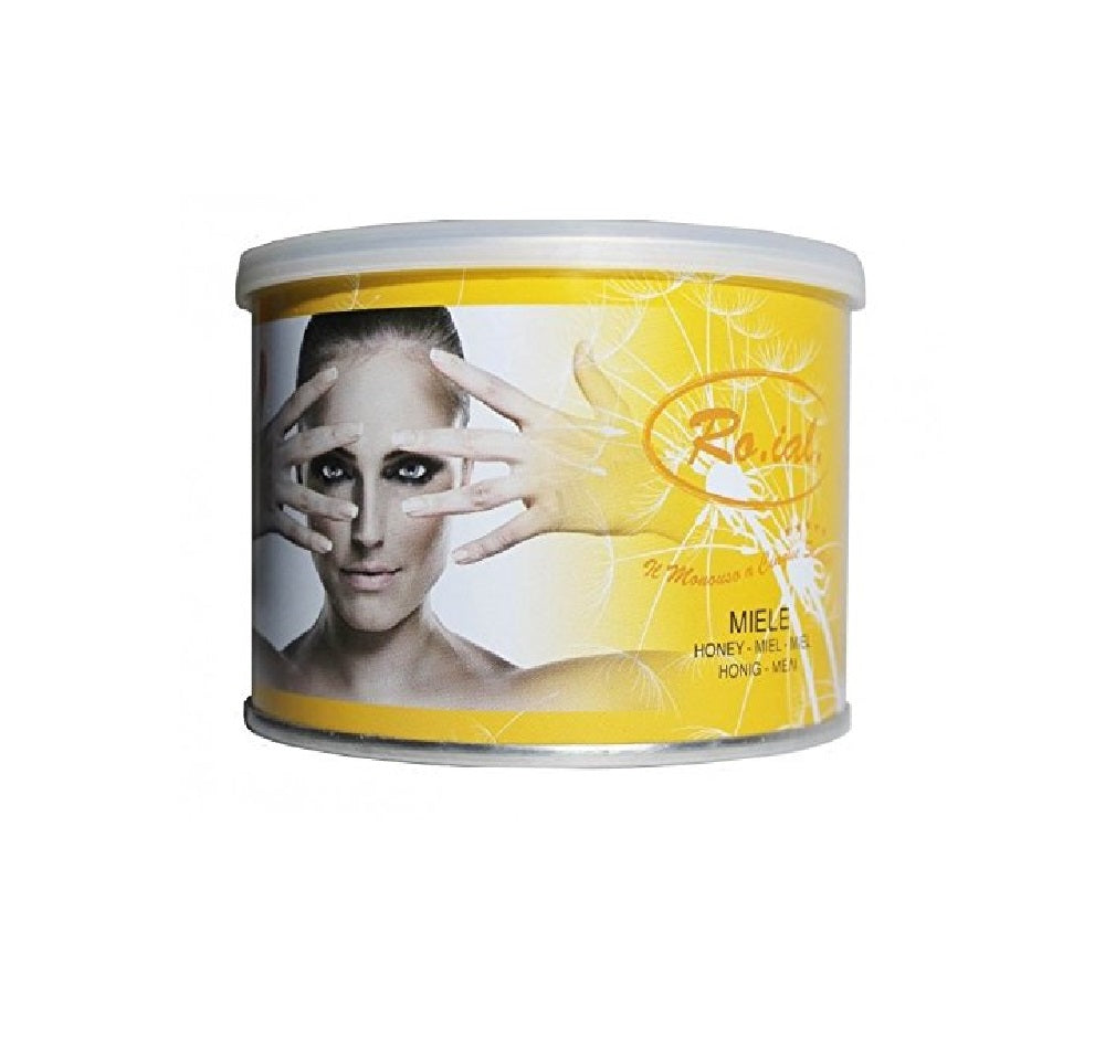 Barattolo di cera depilatoria al miele Roial, 400 ml, con coperchio