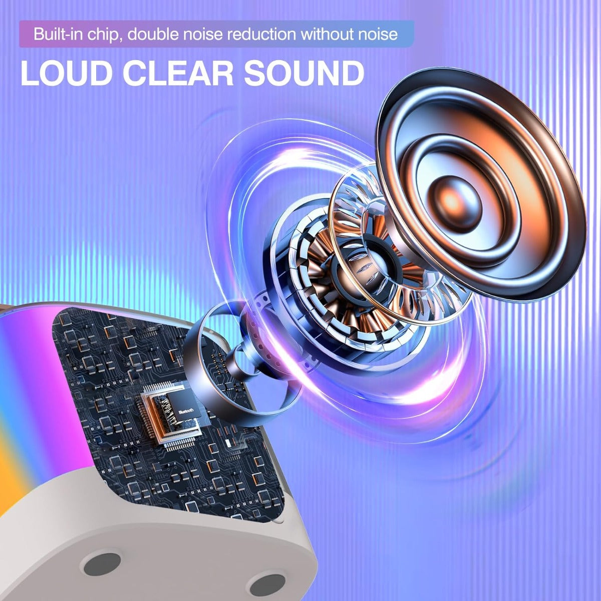 Altoparlante Bluetooth portatile con altoparlante circolare e luce multicolore