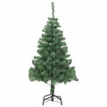 Albero di Natale artificiale verde con supporto nero, 150 cm