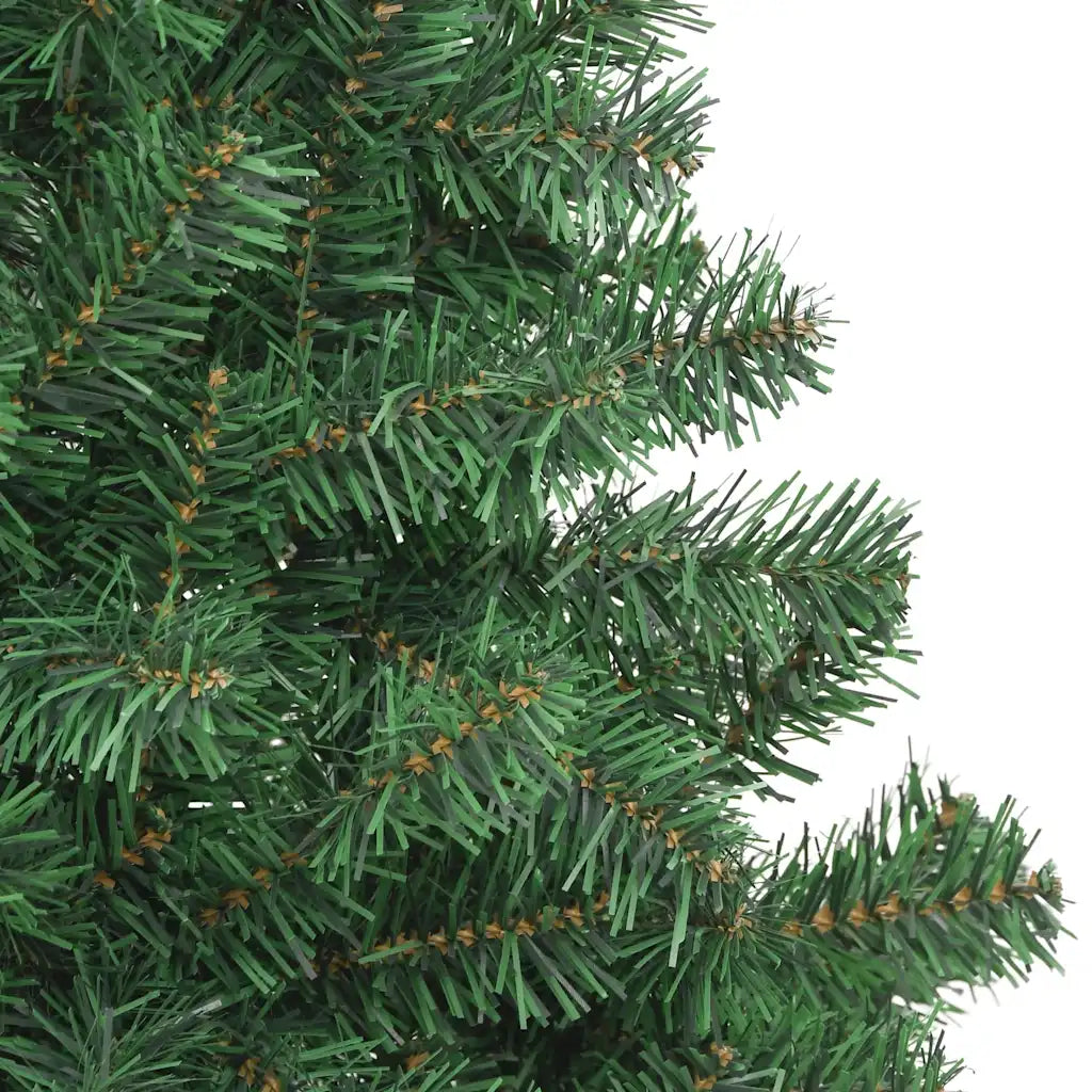 Rami di albero di Natale artificiale verde, dettaglio aghi