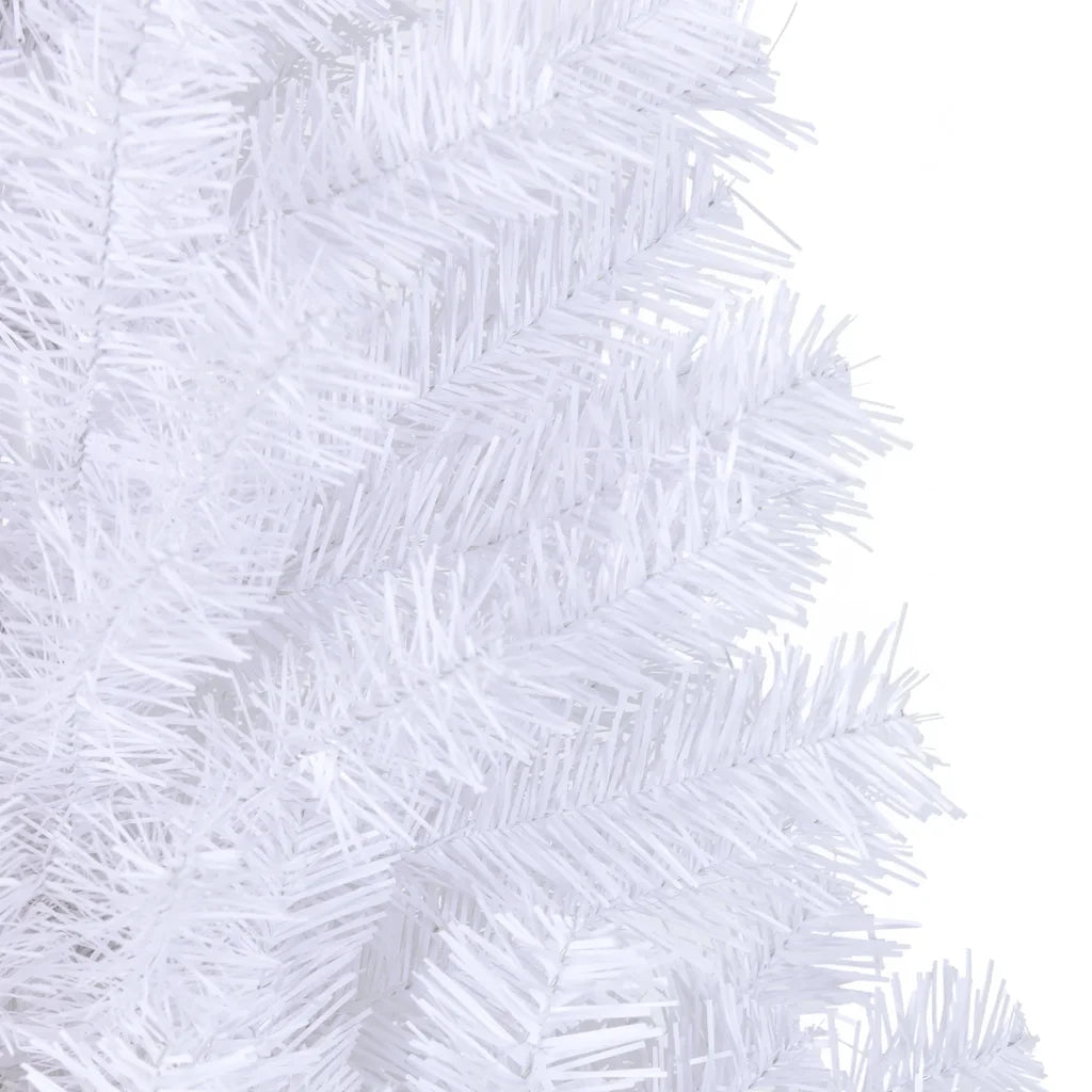 Rami dell’albero di Natale artificiale bianco, dettagli dei filamenti
