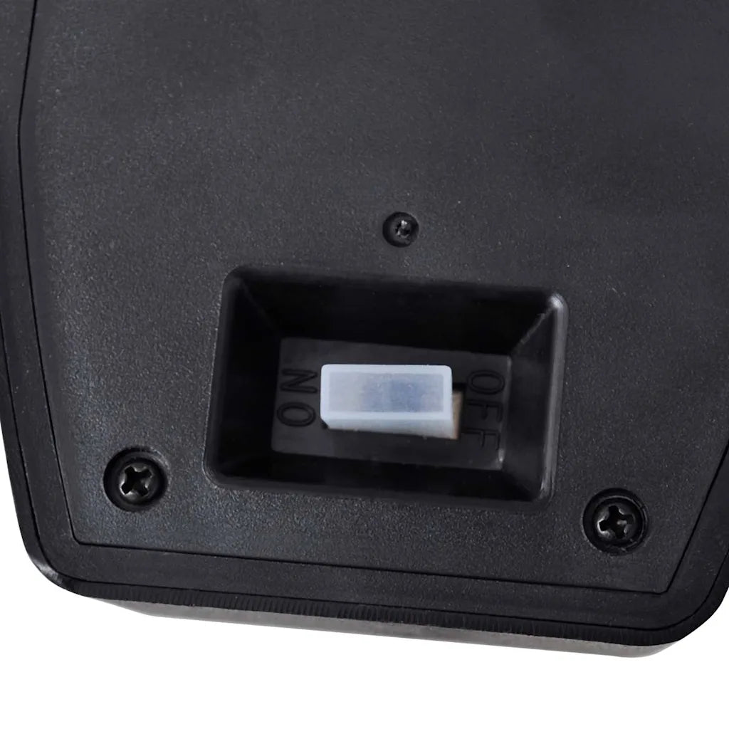 Base nera con interruttore ON/OFF e sensore per lampada solare da parete