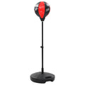 Pallone da boxe per bambini con supporto da pavimento, nero e rosso, altezza 87–120 cm