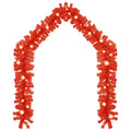 Ghirlanda natalizia rossa con luci LED, forma ad arco
