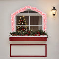 Ghirlanda natalizia rosa ad arco con luci LED, 10 m