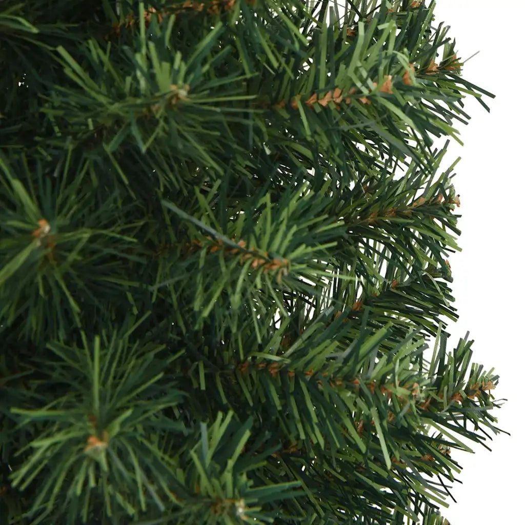 Rami verdi in PVC per albero di Natale artificiale, dettagli aghi
