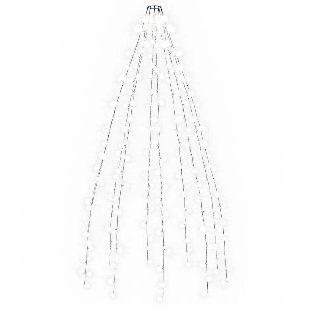 Rete di luci a cascata con LED bianco freddo